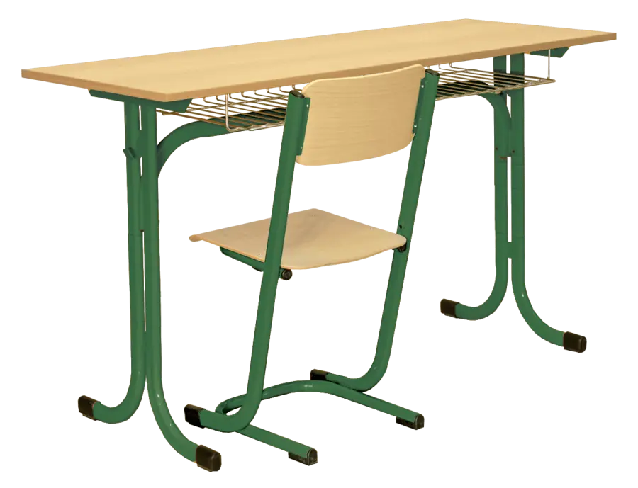 OTAKAR 2, lavice 2-místná stavitelná, velikost 4 - 7, koš RAL 6029 - zelená